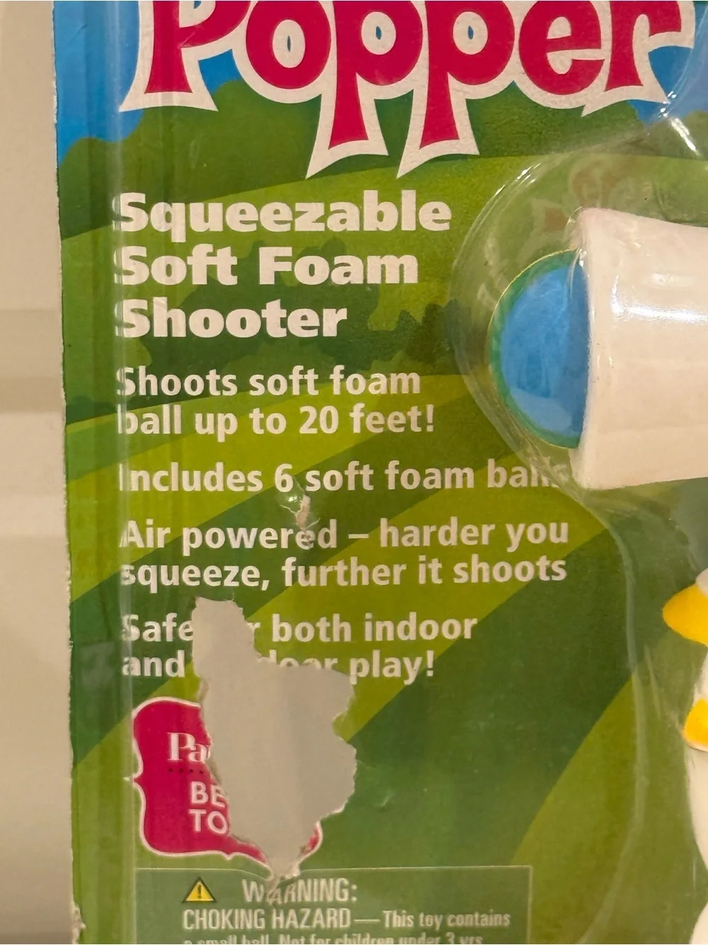 NEW Hog Wild Unicorn Popper Squeezable Soft Foam Shooter Toy
